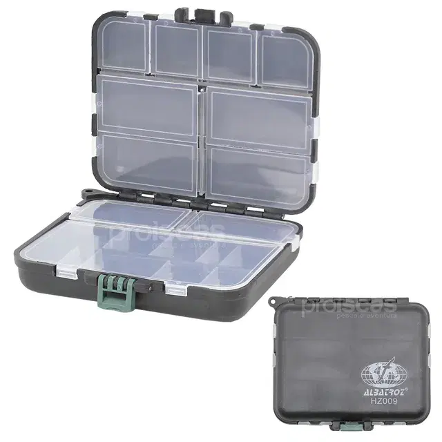 Estojo de pesca duplo Albatroz HZ009 com 20 compartimentos