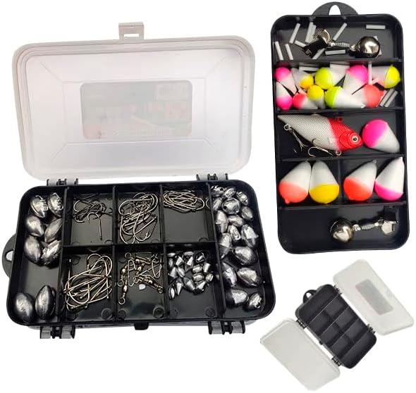 Maleta de pesca DoCarmo com bandejas abertas