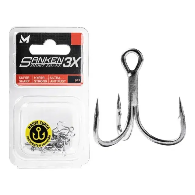 Marine Sports Sanken Short Shank 3X (12 peças)