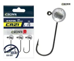 Crown Jig Head CR21 Black 5/0 20g (3 peças)
