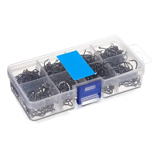 Kit 600 Anzóis Chinu Aço Carbono