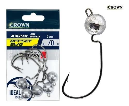 Crown Jig Head Offset EWG (5 peças)