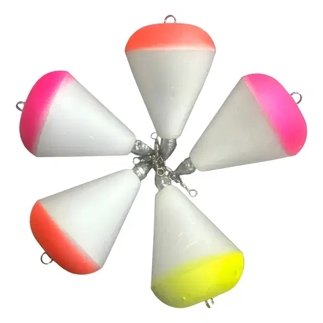 Boia de arremesso N°12 de isopor branca pacote com 5 unidades