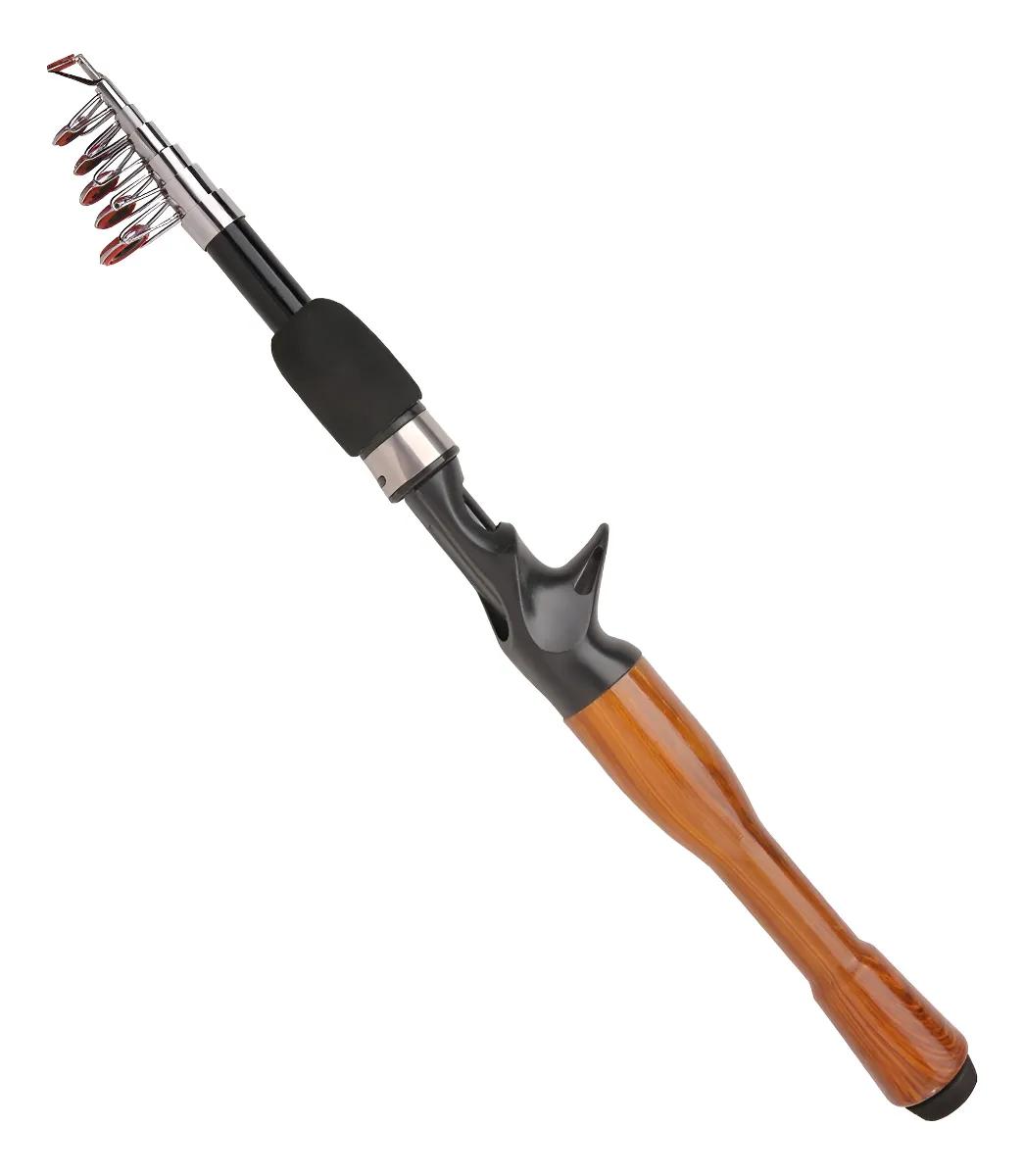 Vara Bapumel Telescópica 1,80m Fibra de Carbono Ação Rápida para Carretilha