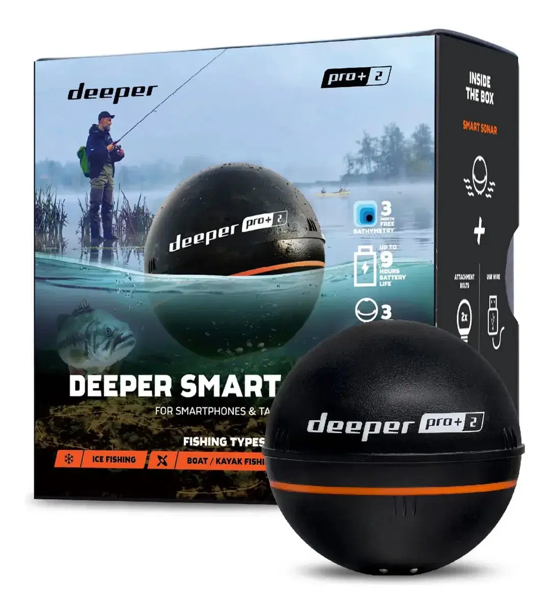 Sonar Deeper Pro+ 2 com GPS