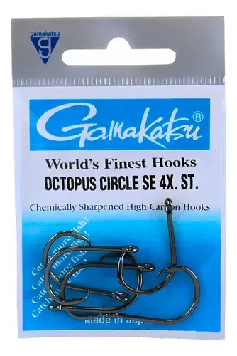 Anzol Gamakatsu Octopus Circle Four X em aço carbono