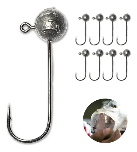 Gilany Fishing Kit 10 Jig Heads de aço carbono
