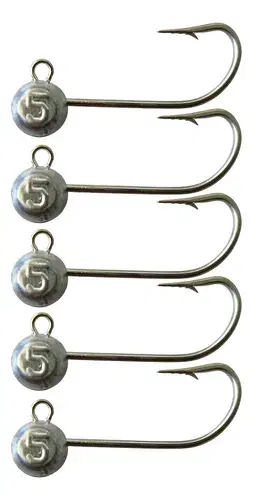 Grouper Jig Head Inox com 5 unidades para pesca em água salgada