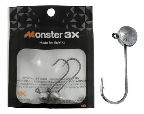 Monster 3X Jighead Super Ball 2/0 7g com 2 unidades