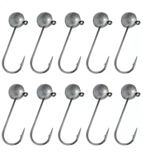 Suzana Iscas Kit 10 Jig Heads 2/0 para soft baits