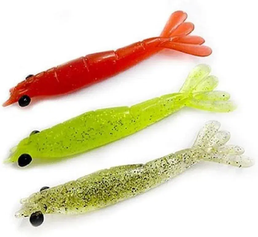 Isca Artificial Monster 3x Ultrasoft Camarão 7,5cm cor Cobre