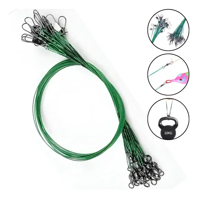 Castor Kit 10 Snap Cabo Aço com Girador Encastoado