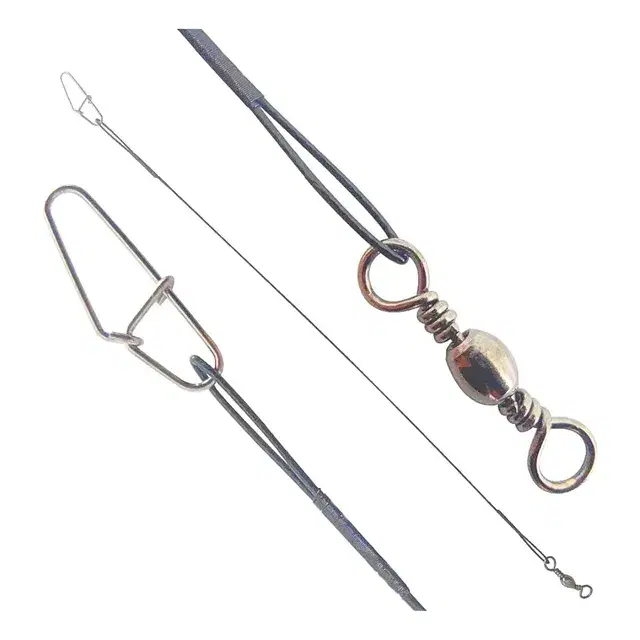 Sahara Cabo Aço Leader com Snap e Girador 10-30cm