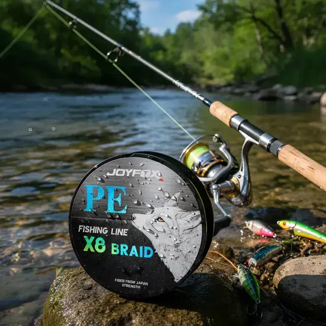 Linha multifilamento Joyfox 8 fios 300m multicolorida