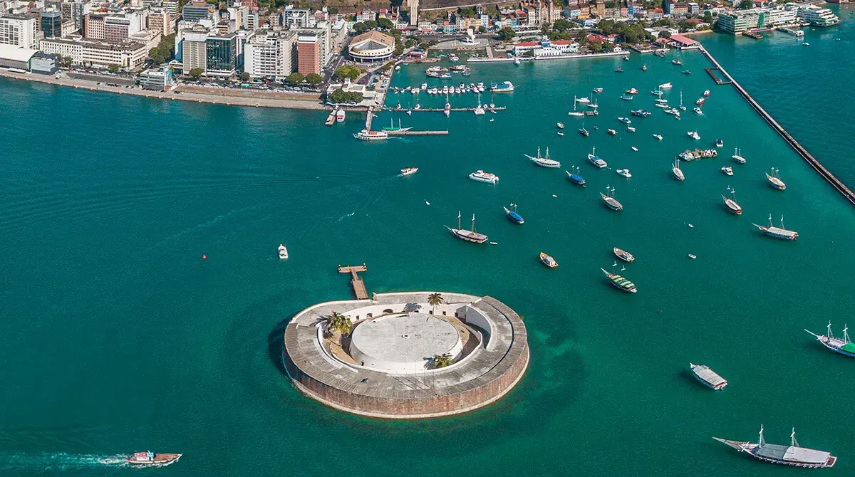 Vista panorâmica da Baía de Todos os Santos