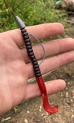 Iscas artificiais para pesca esportiva incluindo soft baits