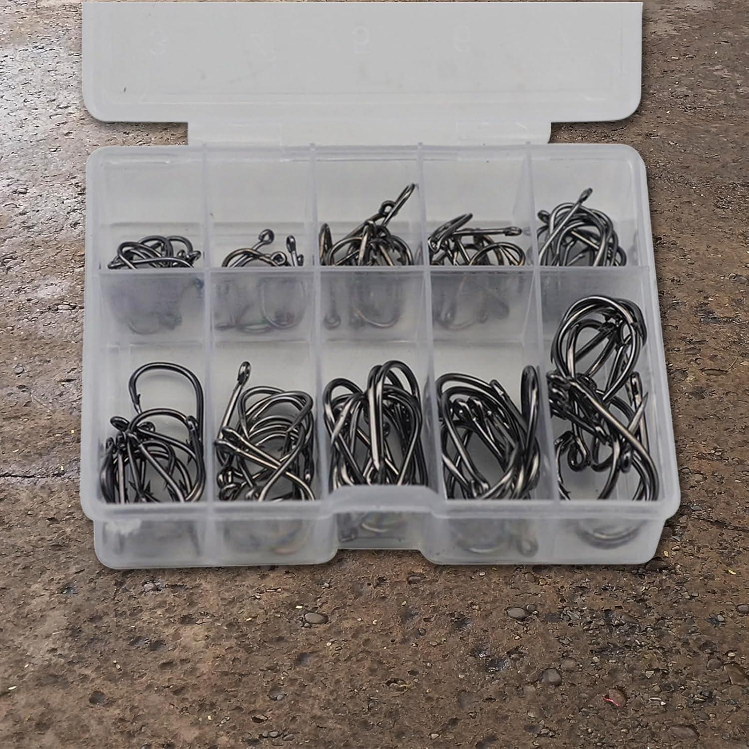 ISEAMA Conjunto 100 Peças Garra de Águia Farpada (Tamanhos 3-12)